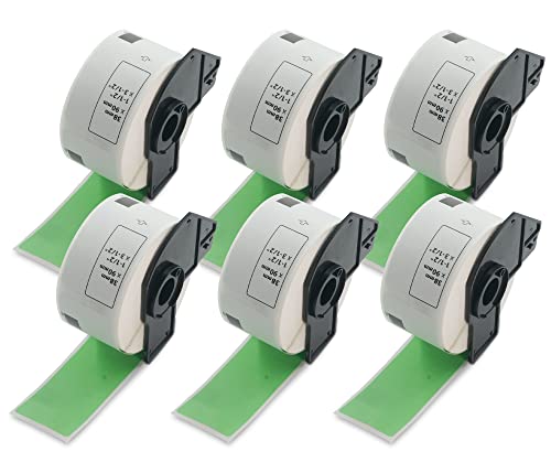 Brother DK-1208 étiquettes d'adresse de rechange BETCKEY vertes 3,6x8,9cm pour colis et dossiers