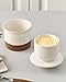 XELA Ceramic Butter Crock, The Original Reactive Two-Colour Glaze, Butter Dish With Water Line for Spreadable Fresh Butter - Latte