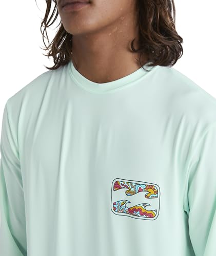 Billabong Men's Standard Crayon Wave Loose Fit Long Sleeve Rashguard4