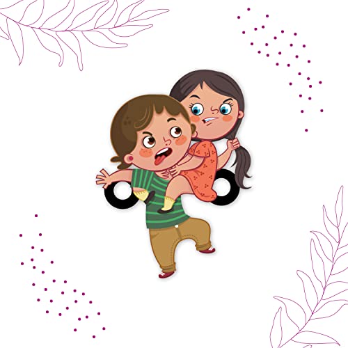 Image of Bhai Please Naughty Sibling Rakhi, Rudraksha Thread Gift for Brother and Kids | Roli Chawal Hamper Kit | with Raksha Bandhan Greetings