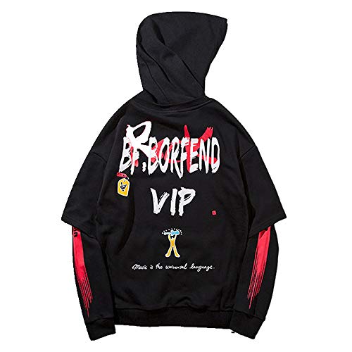 Preisvergleich Produktbild Herren Kapuzenpullover, zweiteilig, Herbst Gr. XXXL, Schwarz