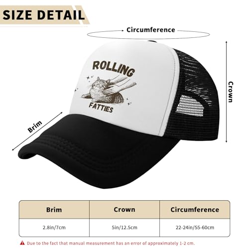 Image of Funny Trucker Hats,Trucker Hat Baseball Cap for Women Snapback Adjustable Hat Humor Gift Men
