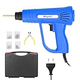 Weytoll Soldador de Plastico de 70 W, Máquina de Soldadura De Plástico Coche para Reparación de Soldadura con 4 Tipos Clavos Planos Onda De Calor Kit (azul)
