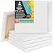 Arteza 8"x8" Stretched White Blank Canvas, Bulk (Pack of 12), Primed 100% Cotton, for Painting, Acrylic Pouring, Oil Paint & Wet Art Media, Canvases for Professional Artist, Hobby Painters & Beginner