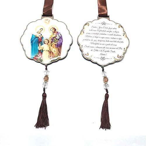 Escapulário de porta com Oração Sagrada Família