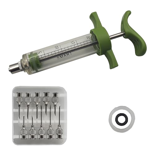 Kit Seringa Vacinador Manual 20ml com10 Agulhas Esterilizáveis