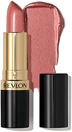 Revlon Super Lustrous Lipstick, High Impact Lipcolor with Moisturizing Creamy Formula, Infused with Vitamin E and Avocado Oil in Pinks, Rose & Shine (619) 0.15 oz