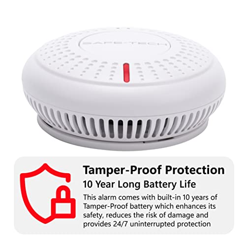 SAFE TECH Home Interlinked Smoke Heat Alarms, with Remote Control and Tamper-Proof 10 Year Battery-4 Pack - Image 5