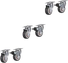 6 Pçs 1 Rodas Para Cadeira De Escritório Rodas De Computador Rodízios Giratórios Móveis Rodízios Cadeiras De Escritório Substituição De Rodas Rodízios De Aço Rodas De 360 Graus