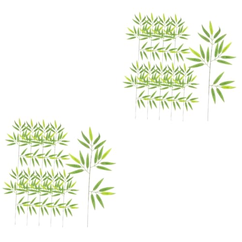 COLLBATH 20 Pcs Simulated Leaves Plates Food Tray Unique Sashimi Backdrop Decor Sushi Leaf Decors Artificial Leaves for Outdoor Artificial outside Leaves Leaf Plastic