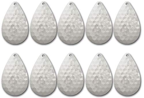 Tooth Shield Tackle 10 Pack Hex Magnum #10 Musky Bucktail Spinner Blades Inline Spinner Blades Muskie Pike Lures Baits