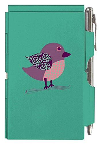 Mint Bird Metal Flip Note