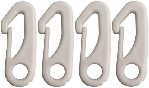 4 PCS Flag Pole Clip Snap Hooks Nylon Flagpole Attachment Hardware - to Attach Flag to Flagpole with Rope