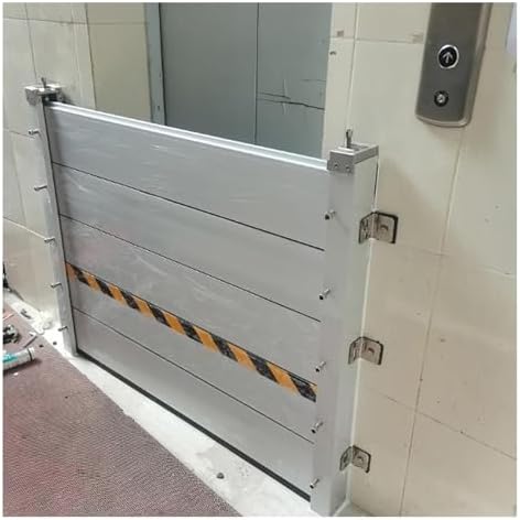 3.3ft High Metal Modular Flood Control Barrier Panels, Removable Water Stopper for Doors, Flood Gate Protection - Ideal for Home & Outdoor Use (L 11.2ft)