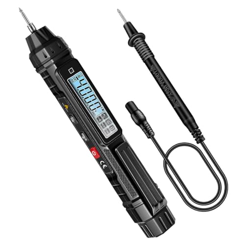 Serplex® Digital Multimeter Non Contact Voltage Tester Meter Digital 4000 Count AC/DC Voltage Tester, Current Meter, Non-Contact Voltmeter Sensor, Live Wire Detection, Resistance(Battery NOT INCLUDED)