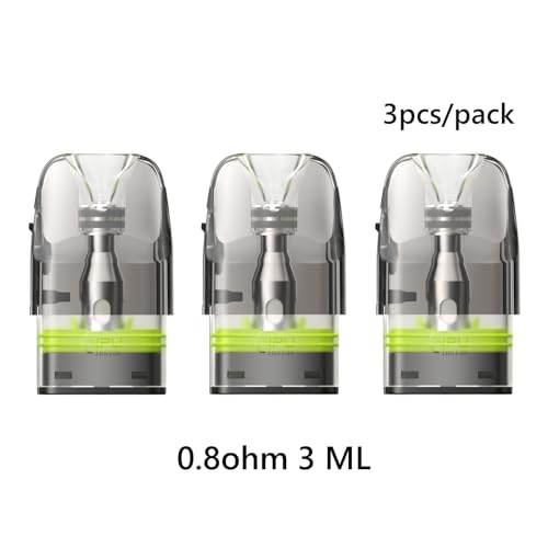 For Geekvape Q Cartuccia 3 Ml (0,8Ω Confezione Da 3) [Loose Mtl, 12-18 W] Cartridge Q Pod Ricambio Side Fill Per Wenax Q Ultra Sonder Q2 Wenax Q Pro Wenax Q2 Digi-Q Vista Kit Originale - No Nicotine - 9