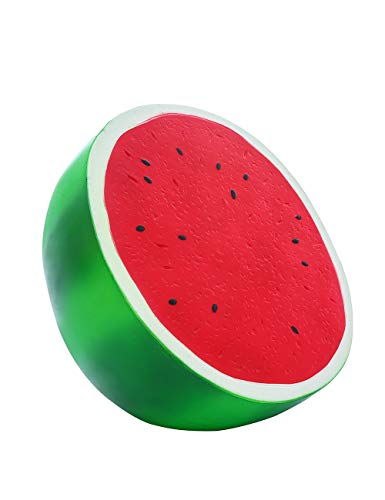 Sinofun 10 Inch Jumbo Watermelon Squishies Soft Slow Rising Squishy Pack Giant Fruit Stress Reliever Decorations Toys Party Favor for Kids/Adults