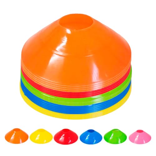 20x Chapéu Chines Cone 19cm Mini Treino Esporte Funcional COLORIDO