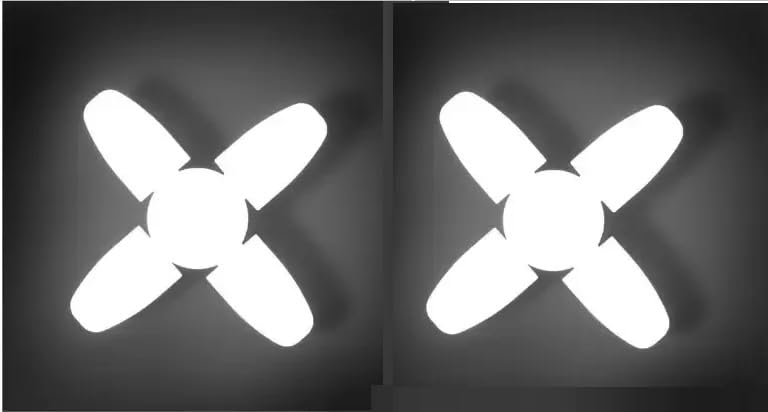 NP LED Wall Lights | Mini Fan Shape LED Light | 4-Blade Fan Design | White,28 Watt, (Pack of 2)-image-8