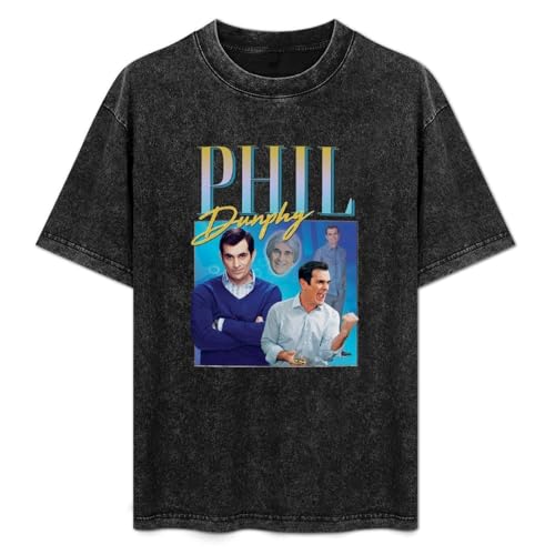 Saicheng CoByda Phil Dunphy Homage Tv Show Retro 90'S Vintage Men's Black Hooded Unisex Sweatshirt T-Shirt Black S