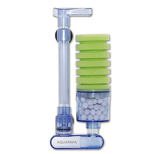 Aquapapa Multi Layer Filter Media Biochemical Sponge Filter for Betta Fry Aquarium Fish Tank Up to 2 Aquapapa Multi Layer Filter Media Biochemical Sponge Filter for Betta Fry Aquarium Fish Tank Up to 2