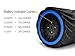 Zyllion Rechargeable Vibrating Foam Roller with 4 Speeds - Cordless Electric Deep Tissue Massager for Muscle Pain Relief, Black/Blue, ZMA-22