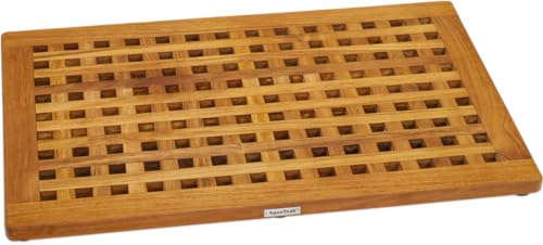 Grate Teak Bath Shower Mat