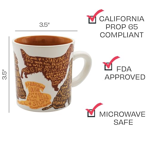 Taza literaria perro The Unemployed Philosophers Guild 12 oz miniatura 2