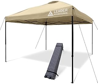 Leader Accessories Pop Up Canopy Tent 10'x10' Canopy Instant Canopy Shelter Straight Leg