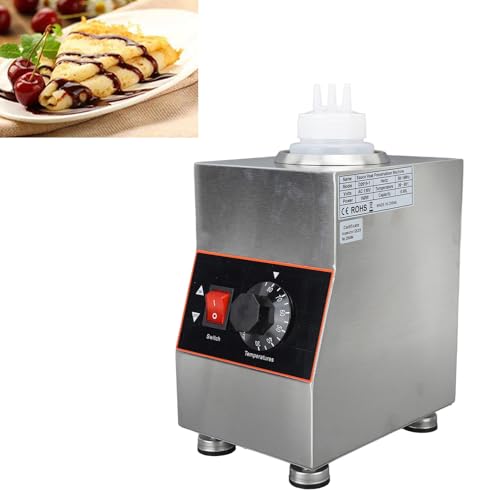 Calentador de salsa Haofy 650ML 160W control de temperatura acero inoxidable miniatura 4