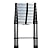 findmall Aluminum Telescopic Extension Ladder Folding Step One-Button Inward Sliding Retraction 10.5FT / 3.2M 12.5FT / 3.8M 14.5FT / 4.4M Multi-Use Non-Slip (12.5FT / 3.8M)