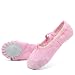 CIOR Ballet Slippers for Girls Classic Split-Sole Canvas Dance Gymnastics Yoga Shoes Flats(Toddler/Little Kid/Big Kid),VTW01,pink,23