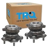 TRQ Rear Driver and Passenger Side Wheel Bearing and Hub Assembly Set 2 Piece Compatible with 2003-2006 Infiniti G35 2007 G35 Coupe 2003-2009 Nissan 350Z