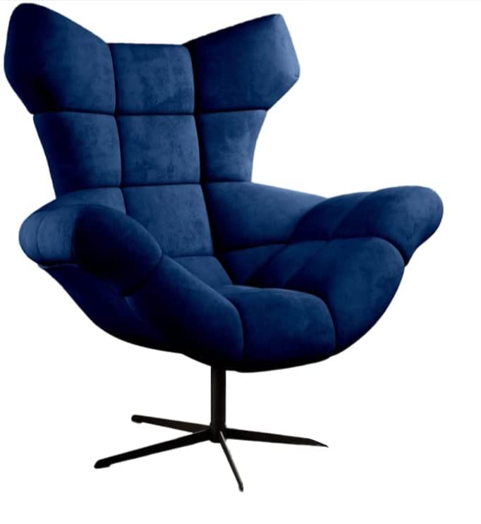DomiMeble Scandinavische stoel in modern design Sensi - solide en comfortabel - bestendigheid tegen vuil en beschadiging - 360 graden draaibaar - 104 x 84 x 119 cm (lichtgrijs Monoliet 84