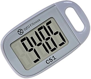 OZO Fitness CS1 Easy Pedometer for Walking | Step Counter with Large Display