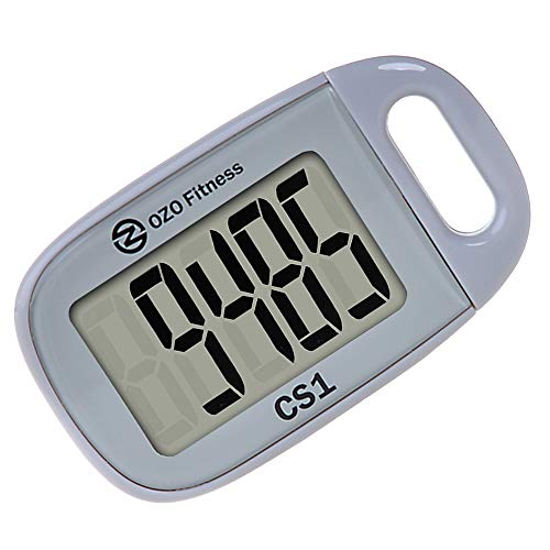 OZO Fitness CS1 Easy Pedometer for Walking | Step Counter with Large Display
