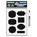 Black Vinyl Chalkboard Kitchen Pantry Labels for Canning, Mason or Spice Jars - Best Chalk Board Stickers for Liquid Chalk Ink (Vintage + Free Marker)