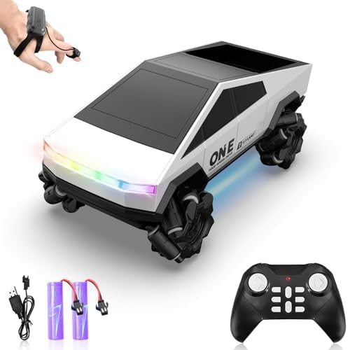 Gesture Sensing RC Stunt Car Toys for 6-12 Years Old Boys Girls, 1/28 Scale 4WD RC Drift Car, 2.4Ghz RC Cars, Seven Light Modes Hand Controlled 360°Rotating Cool Birthday Gifts for Kids