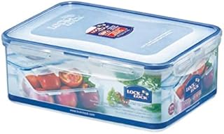 Lock & Lock HPL826 Rectangular Storage Container-Clear/Blue, 2.6 L