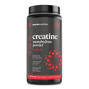 Smarter Nutrition Creatine Monohydrate Powder 5g Vegan Creatine – Pre Workout & Post Workout Support for Muscles & Endurance [30-Day Supply]