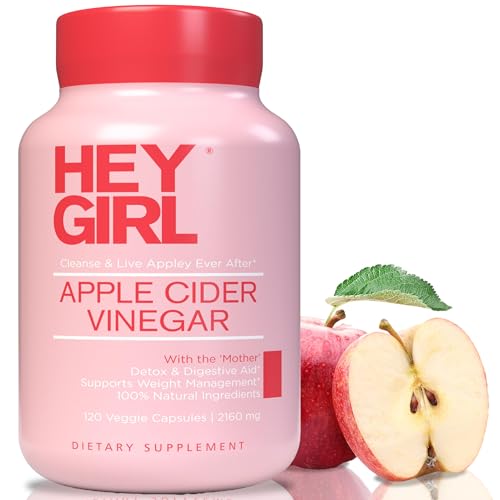 Apple Cider Vinegar Capsules with The Mother - 2160mg Apple Cider Vinegar Pills with Cayenne Pepper - 120 Vegan ACV Capsules with Mother for Detox Cleanse Keto Digestion & Bloating