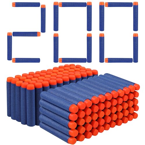 VCOSTORE Fléchettes Balle en Mousse 7.2cm pour Enfants, Récharge Nerf 100, 200 ou 400 pièces, Compatibles avec Blasters N-Strike Elite Mega et Pistolets...