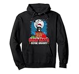 santa define naughty bull terrier dog funny christmas xmas felpa con cappuccio