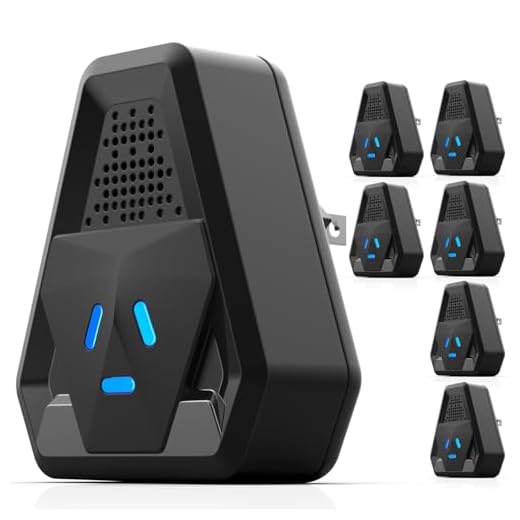 2025 Upgraded Ultrasonic Repeller & Insect Indoor Repeller,Ultrasonic and Repellent for Roach,Rodent,Mouse,Bugs,Mosquito,Mice,Spider,Ant,3 Mode Switching,6 Packs