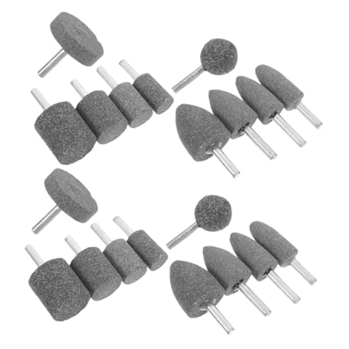 Meule abrasive rotative TOPBATHY de 20 pièces en corindon pour le meulage de précision du métal