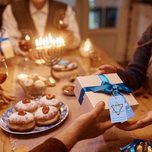 Etiquetas de Hanukkah para personalizar obsequios y recuerdos de fiestas de vacaciones 7