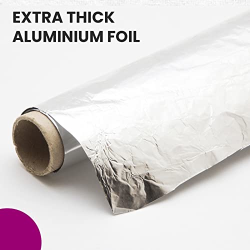 Image of House Wrap Aluminium Foil for Kitchen, Food Packing, Cooking, Baking - 1 Kg Net Guaranteed,18 Microns Thickness, Keeps Food Warm, Fresh, Hygienic (Pack of 2)