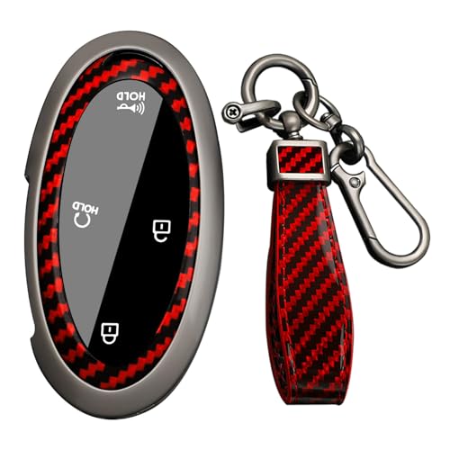 Coque de clé pour Hyundai Ioniq 6 KONA Tucson 2024 boîtier métal rouge