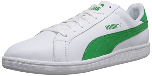 Image of Puma Men's Smash L Icon Athletic, White /Fern Green, 11 D US