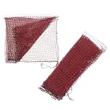 2 Stück Faltbares Badminton Netzset für Outdoor Aktivitäten, Rot